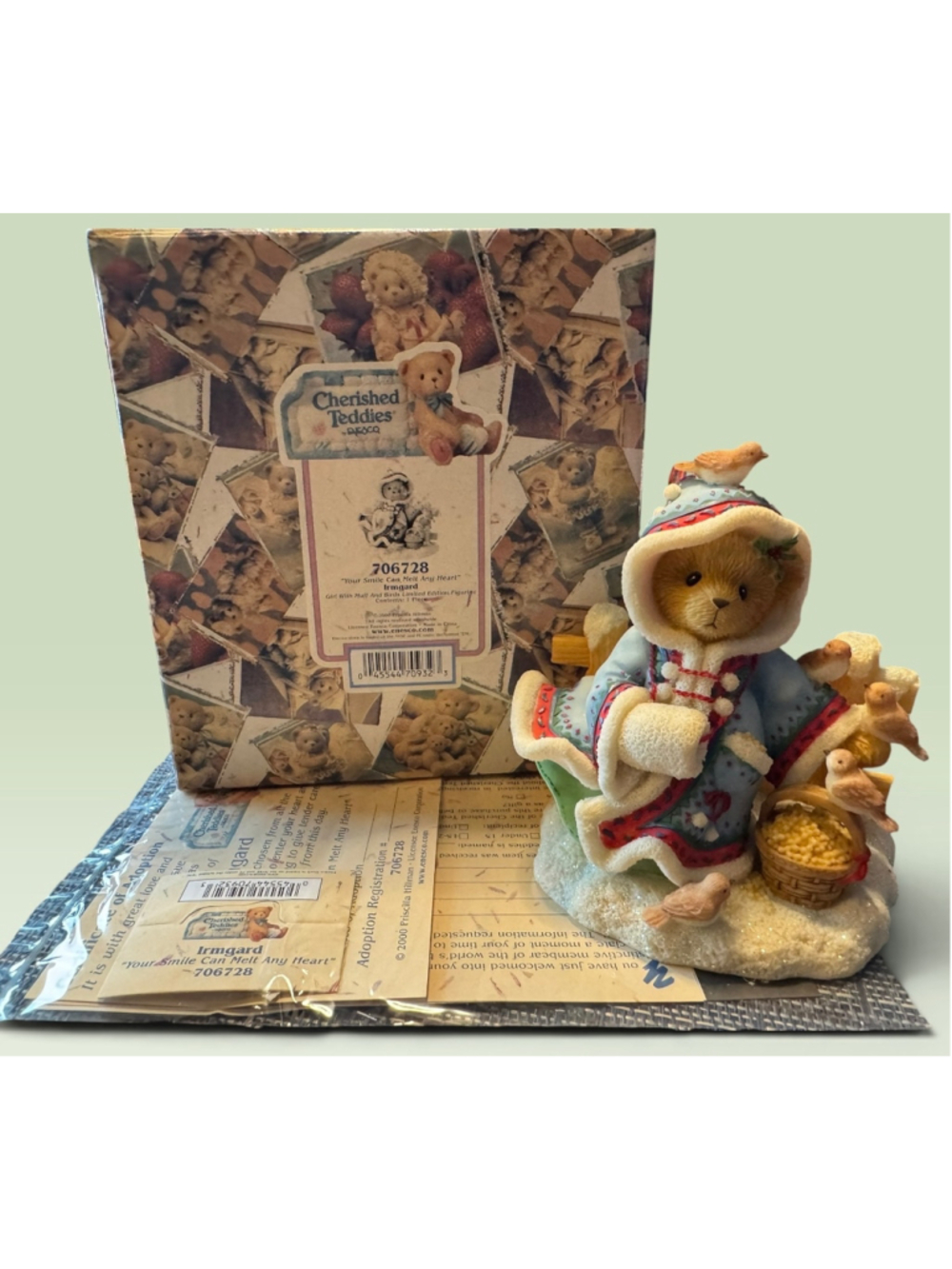 Cherished Teddies Irmgard Figurine #706728 - Brand New in Box